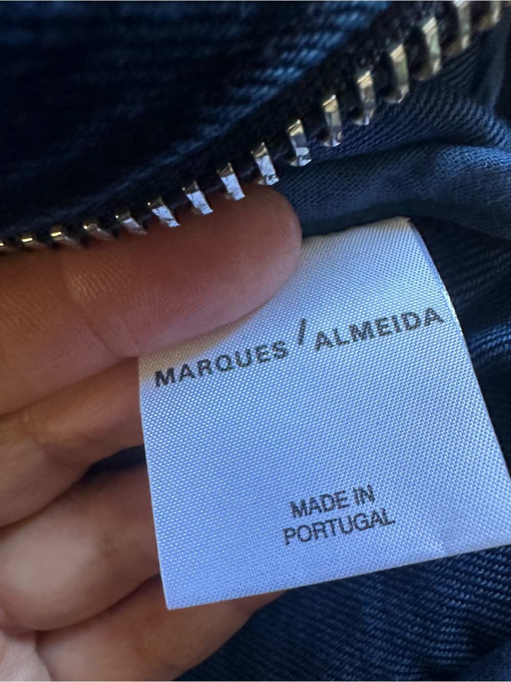 Marques' Almeida Frayed Denim Jacket - O-Ring
Zipper Biker Moto Style S - Picture 11 of 15